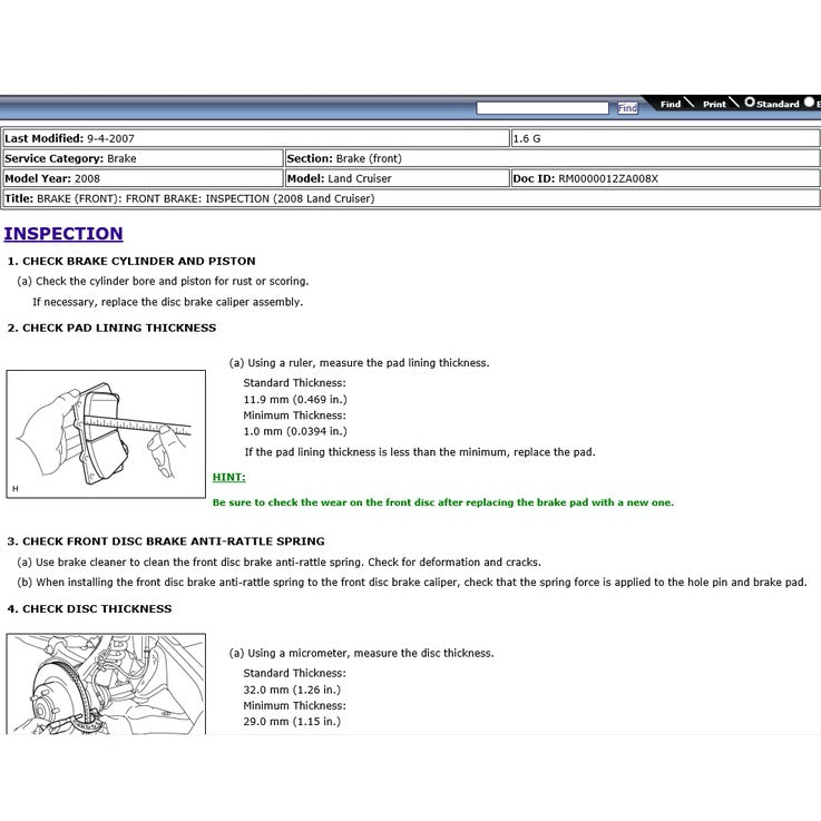 Toyota LAND CRUISER J200 2008-2021 Full Manual Set – Repair & Maintenance Manual - page 5
