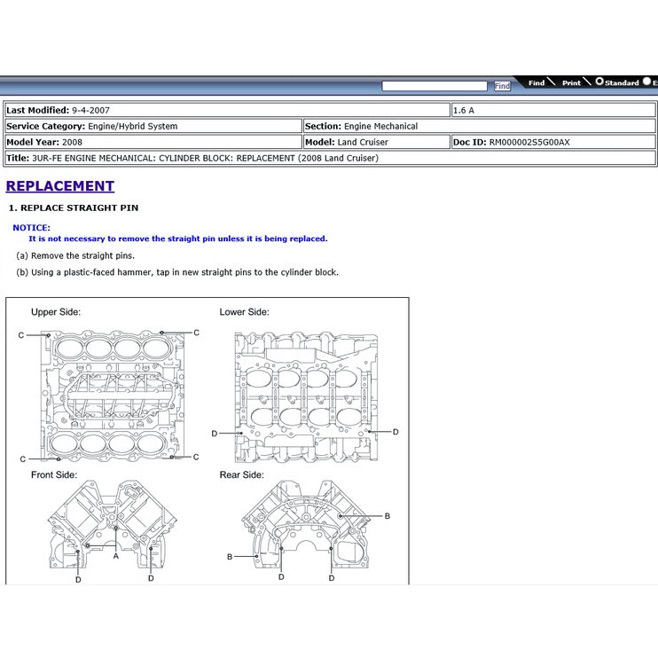 Toyota LAND CRUISER J200 2008-2021 Full Manual Set – Repair & Maintenance Manual - page 3