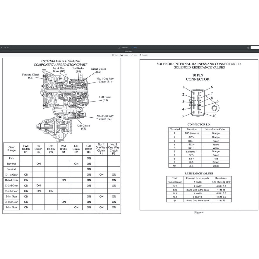 Toyota Automatic Transmission Repair Manual A130/A140/A240/A340/A40-41/A40D/A43DE/A440-F/A55/A750E/A761E/U140-240/U151E - page 3
