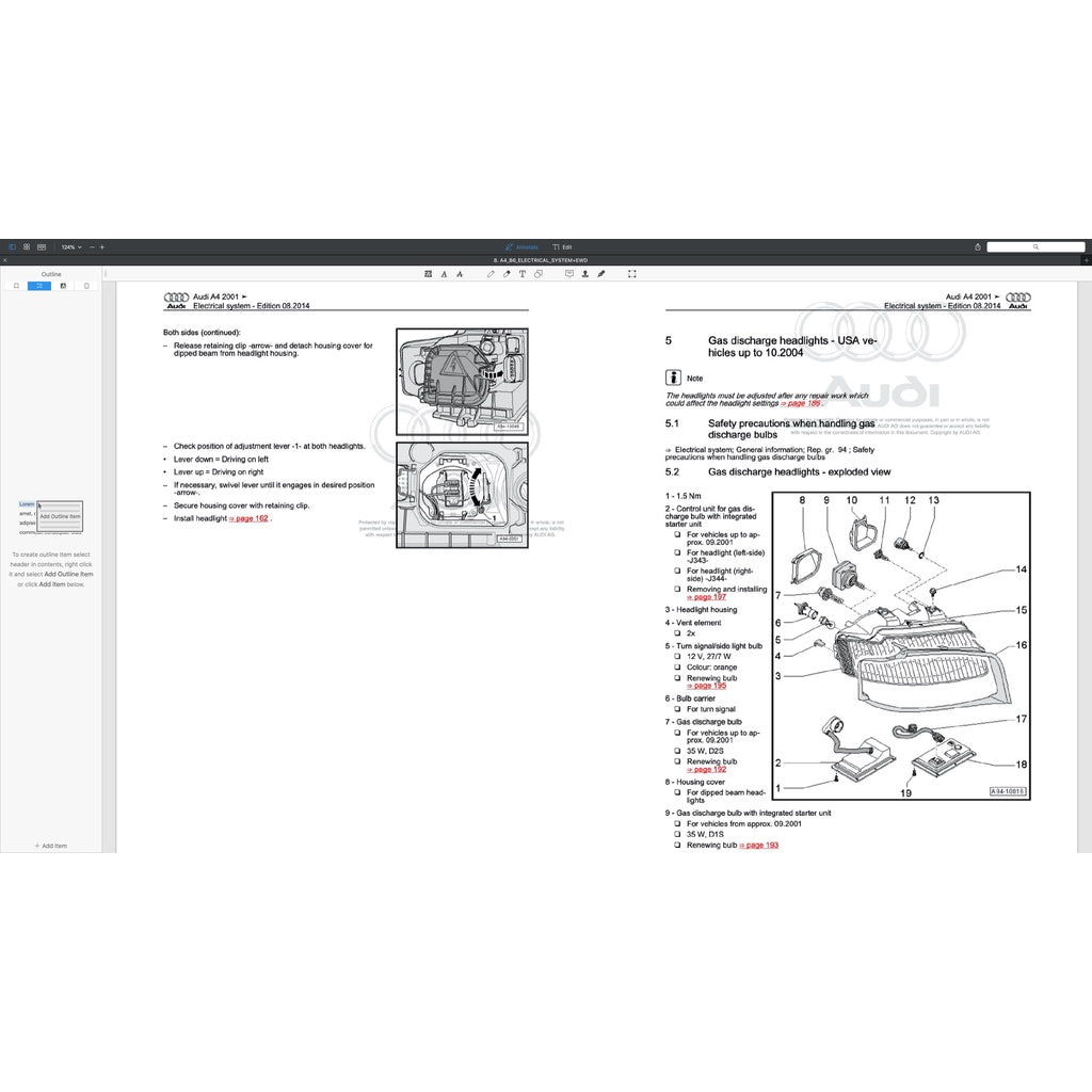 Audi A4 B6-B7 2002-2008 Full Manual Set – Service Repair Workshop Manual - page 2