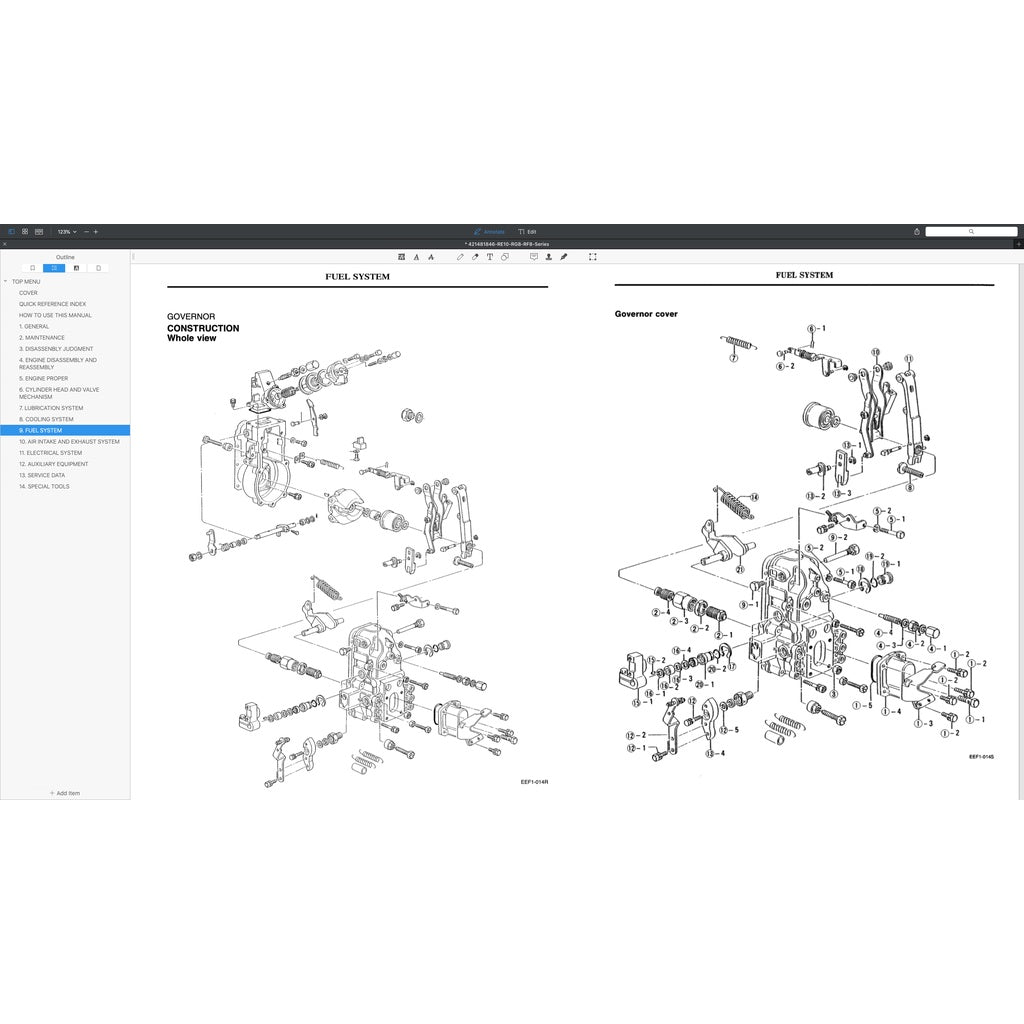 Nissan UD Diesel Engine RE10 / RF8 TC TD/ RG8 Service Repair Manual - page 7