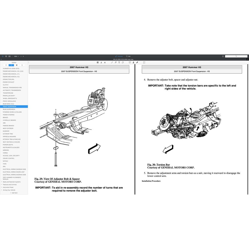 Hummer H3 2006-2010 Full Manual Set – Repair & Maintenance Manual - page 6