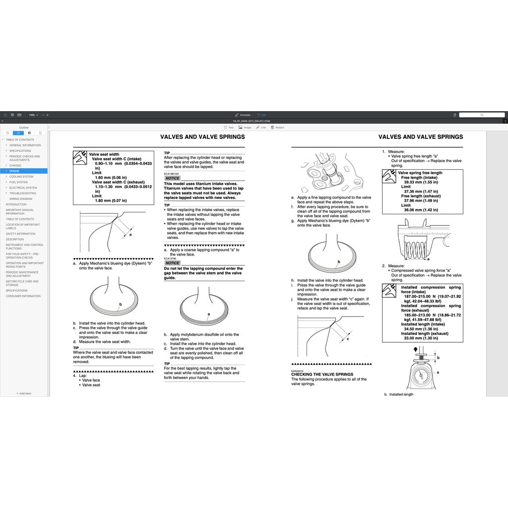 Yamaha YZF-R1 2009-2011 Full Manual Set – Repair & Maintenance Manual and Spare Parts Catalog and User Handbook - page 4
