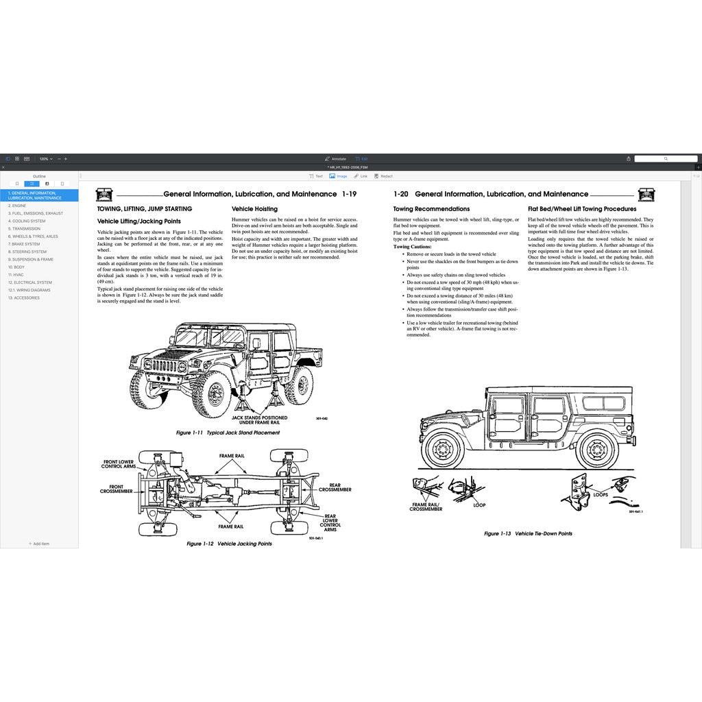 Hummer H1 1992-2006 Full Manual Set – Repair & Maintenance Manual - page 2