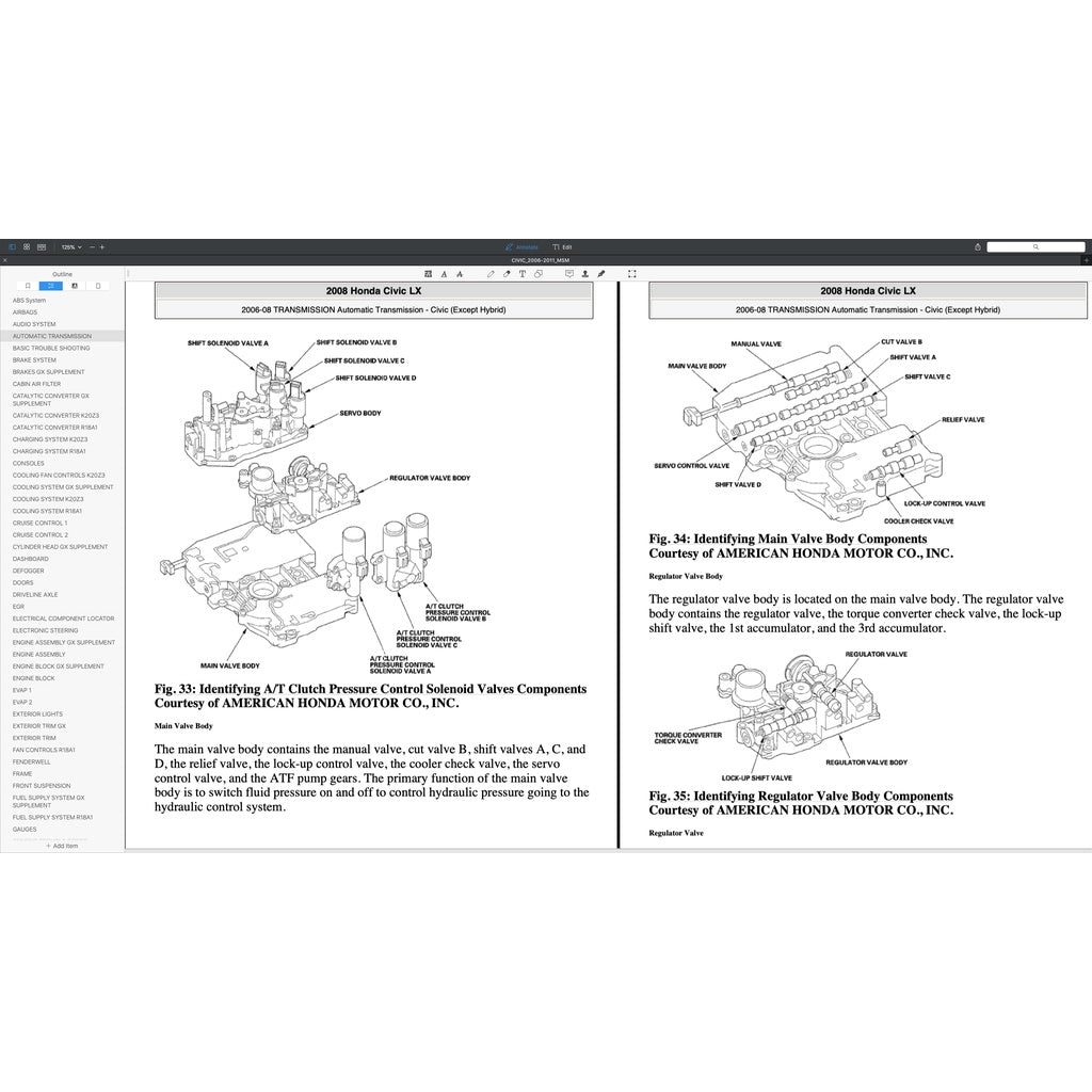 Honda CIVIC 8 FD1 FD2, FD7, FA1, FG1, FG2, FA5, FN2 2006-2011 Full Manual Set – Repair & Maintenance Manual and Spare Parts Catalog - page 5