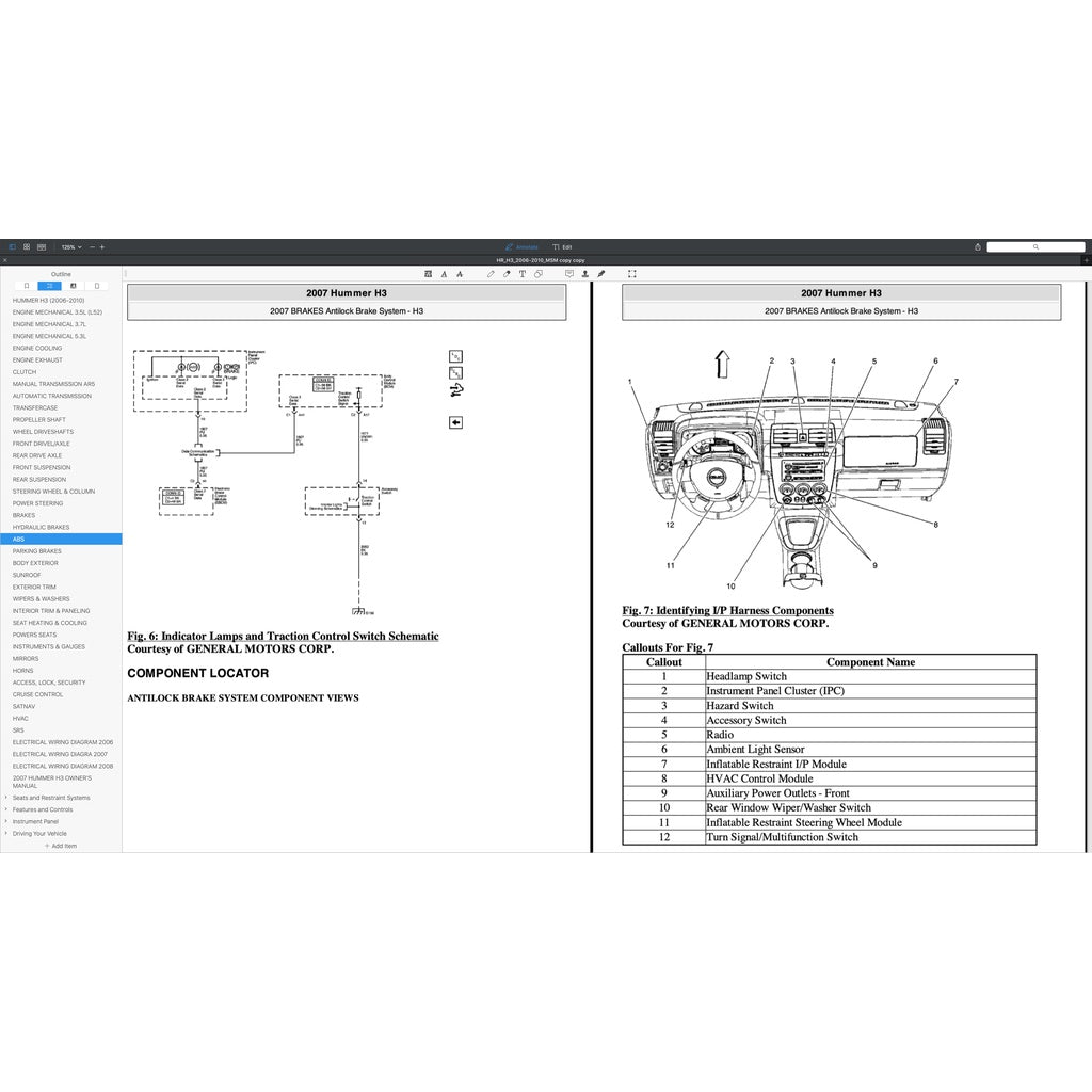 Hummer H3 2006-2010 Full Manual Set – Repair & Maintenance Manual - page 7