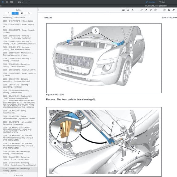 Peugeot 3008 T8 2008-2016 Full Manual Set – Repair & Maintenance Manual - page 6