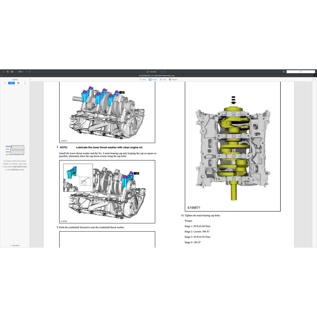 Ford 2.7L ECOBOOST Engine Service Repair Manual - page 5