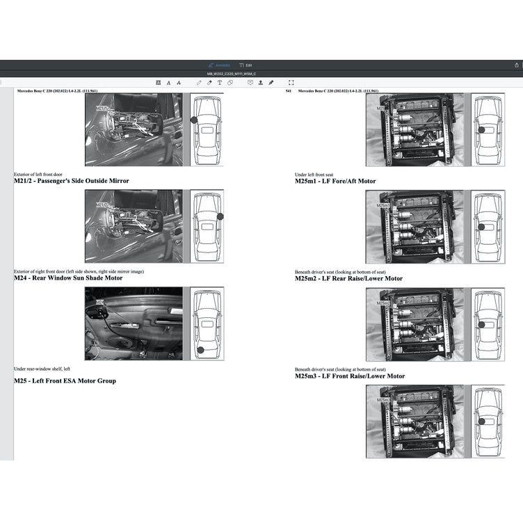 Mercedes-Benz C-CLASS W202 M111 1993-2000 Full Manual Set – Repair & Maintenance Manual - page 7