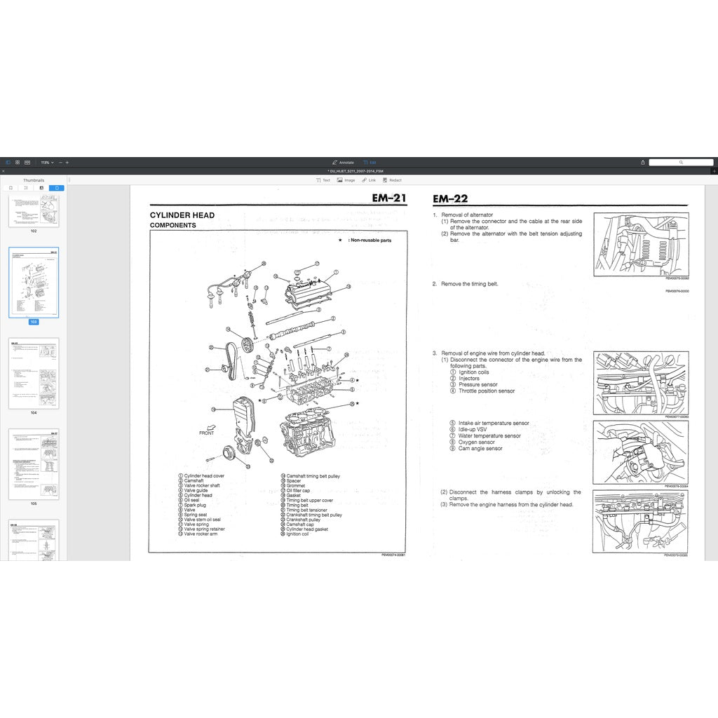 Daihatsu HIJET PORTER S89/S91 1.3L 1989-2009 Full Manual Set – Repair & Maintenance Manual - page 2