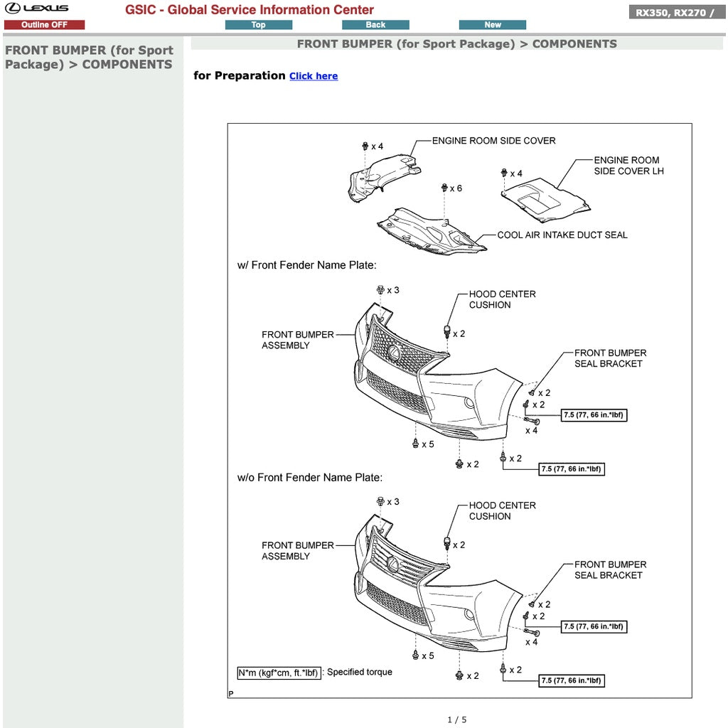 Lexus RX350 AL10 2008-2015 Full Manual Set – Repair & Maintenance Manual - page 6