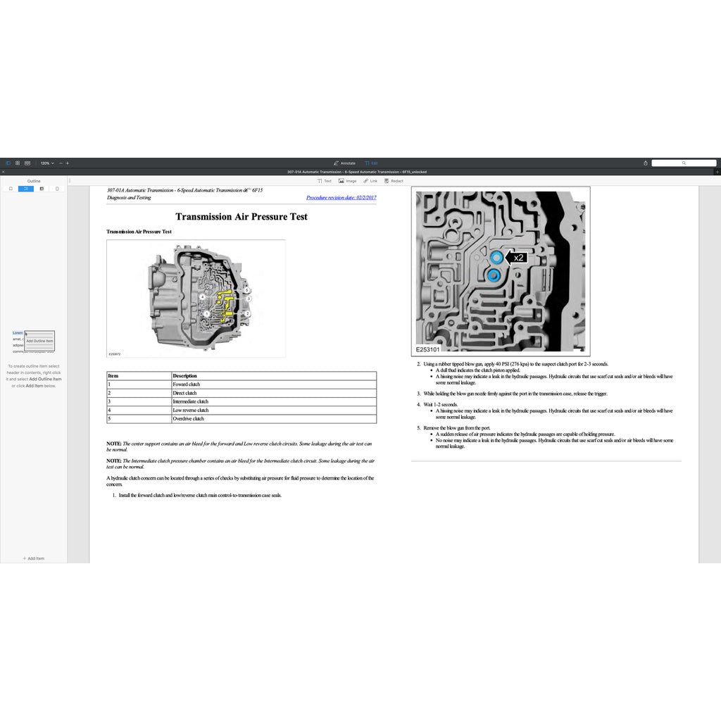Ford ECOSPORT B515 2013-2021 Full Manual Set – Repair & Maintenance Manual - page 8