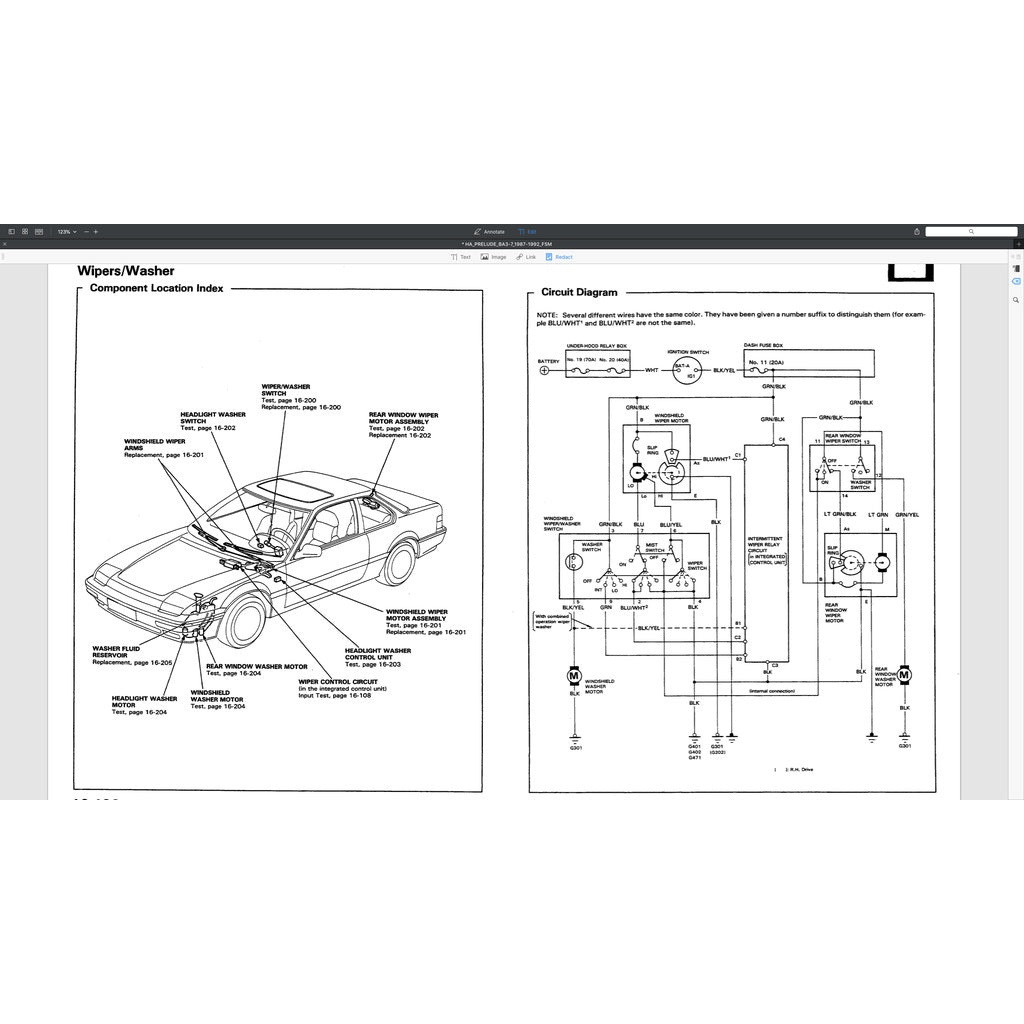 Honda PRELUDE BA3-BA7 1987-1992 Full Manual Set – Repair & Maintenance Manual - page 5