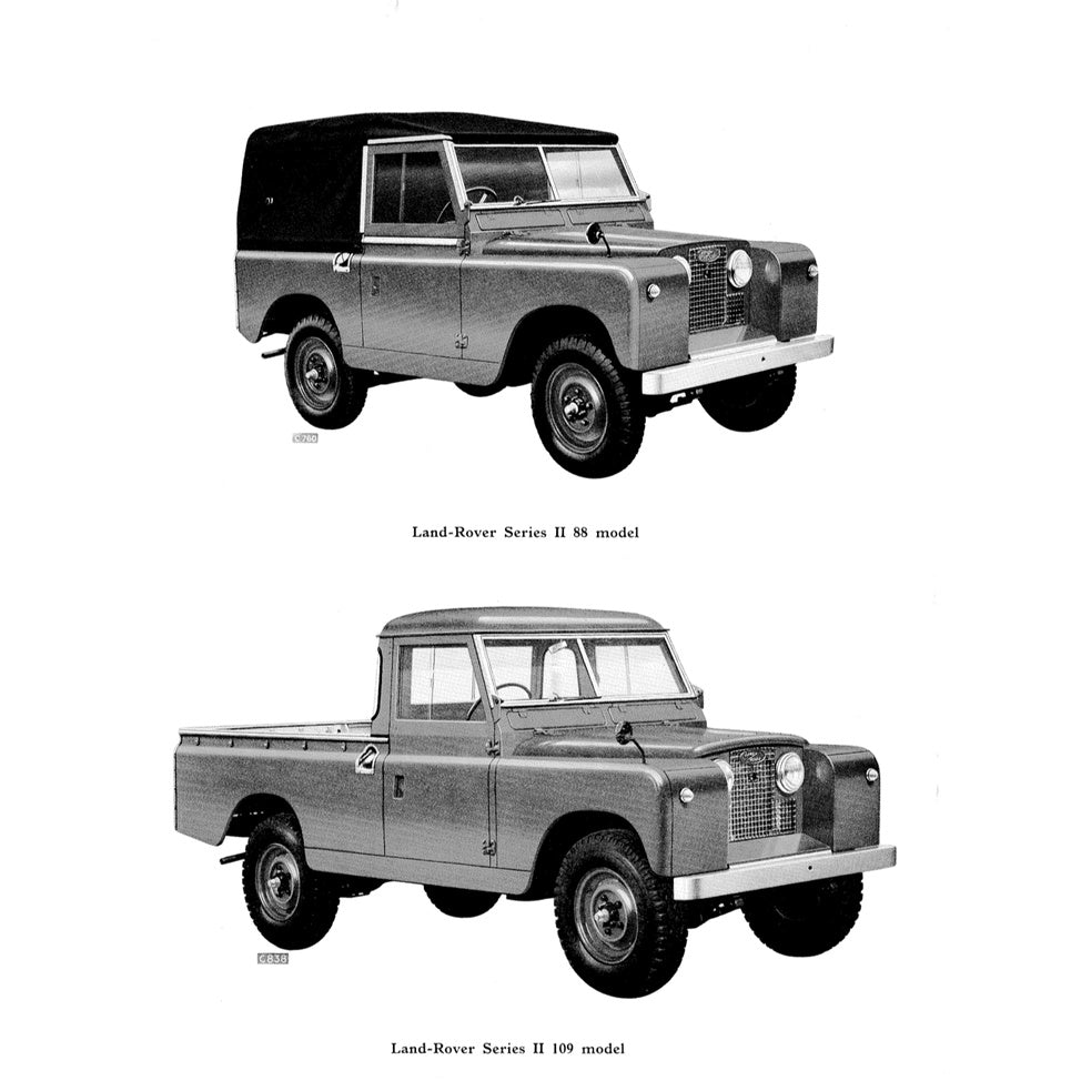 Land Rover Series II & IIA 88/109 1958-1971 Full Manual Set – Repair & Maintenance Manual - page 2
