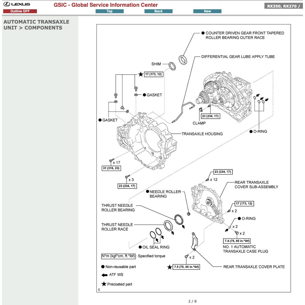Lexus RX350 AL10 2008-2015 Full Manual Set – Repair & Maintenance Manual - page 7
