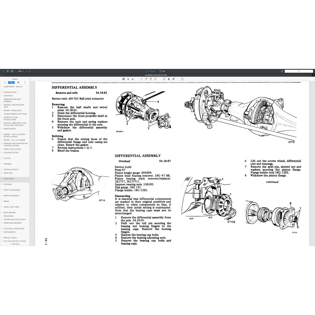 Land Rover Series III 88/109 1971-1985 Full Manual Set – Repair & Maintenance Manual and Spare Parts Catalog - page 4