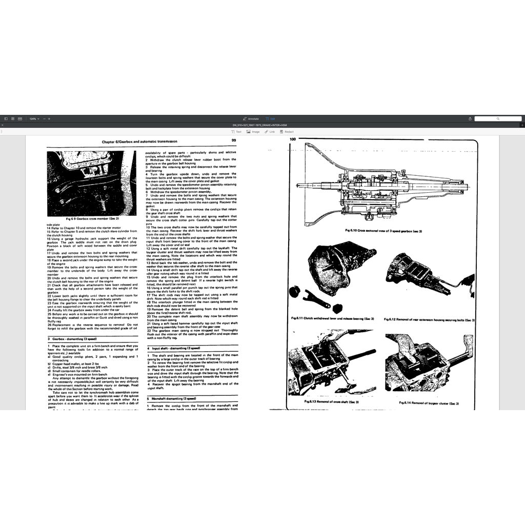 Datsun BLUEBIRD/PICKUP 510/521 1967-1973 Full Manual Set – Repair & Maintenance Manual - page 5