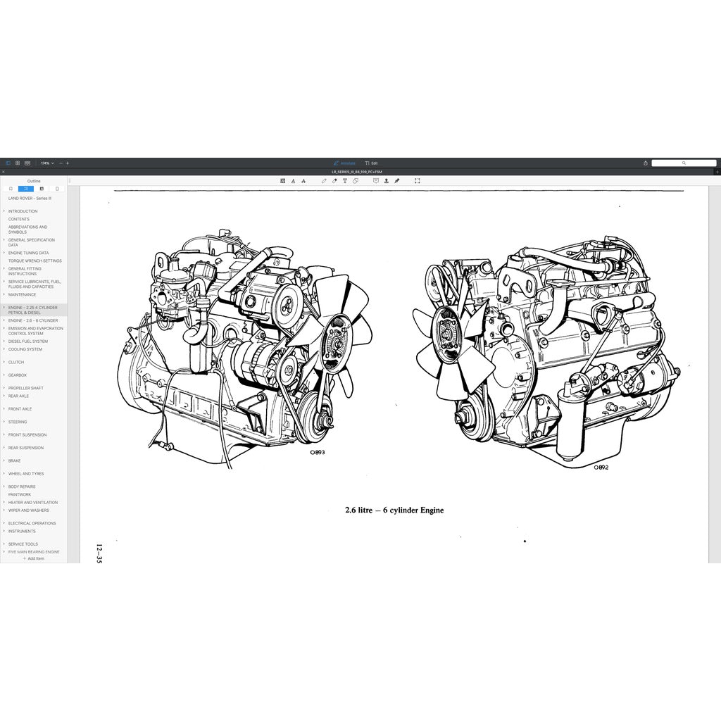 Land Rover Series III 88/109 1971-1985 Full Manual Set – Repair & Maintenance Manual and Spare Parts Catalog - page 3