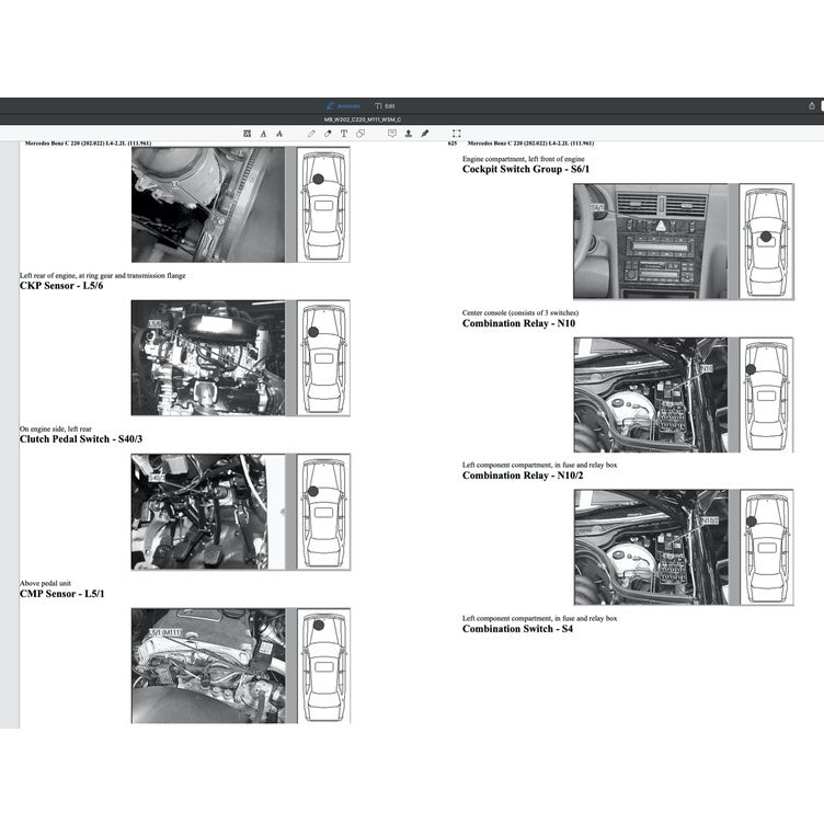 Mercedes-Benz C-CLASS W202 M111 1993-2000 Full Manual Set – Repair & Maintenance Manual - page 8