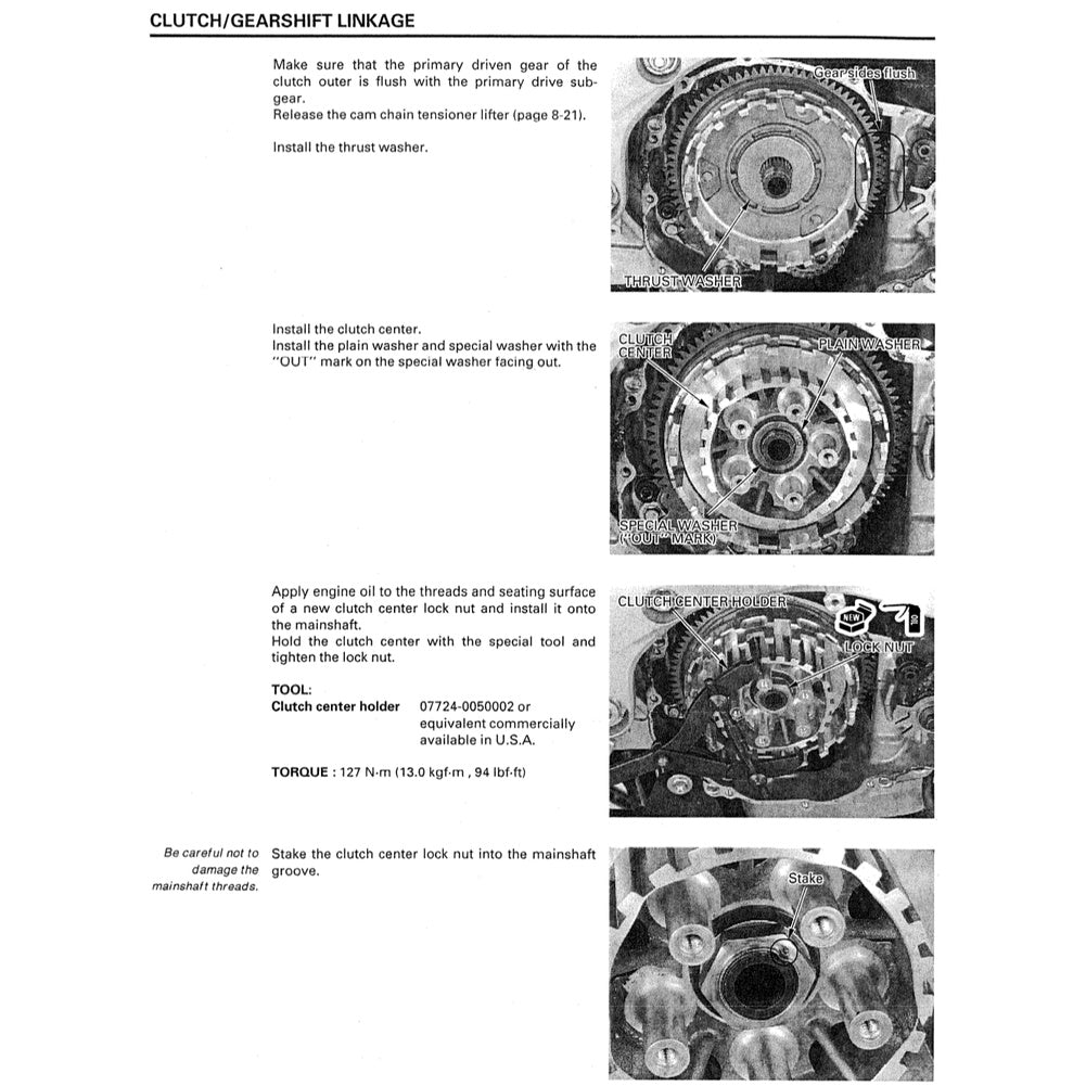 Honda CBR600F4 1999-2000 Full Manual Set – Repair & Maintenance Manual and Spare Parts Catalog and User Handbook - page 5