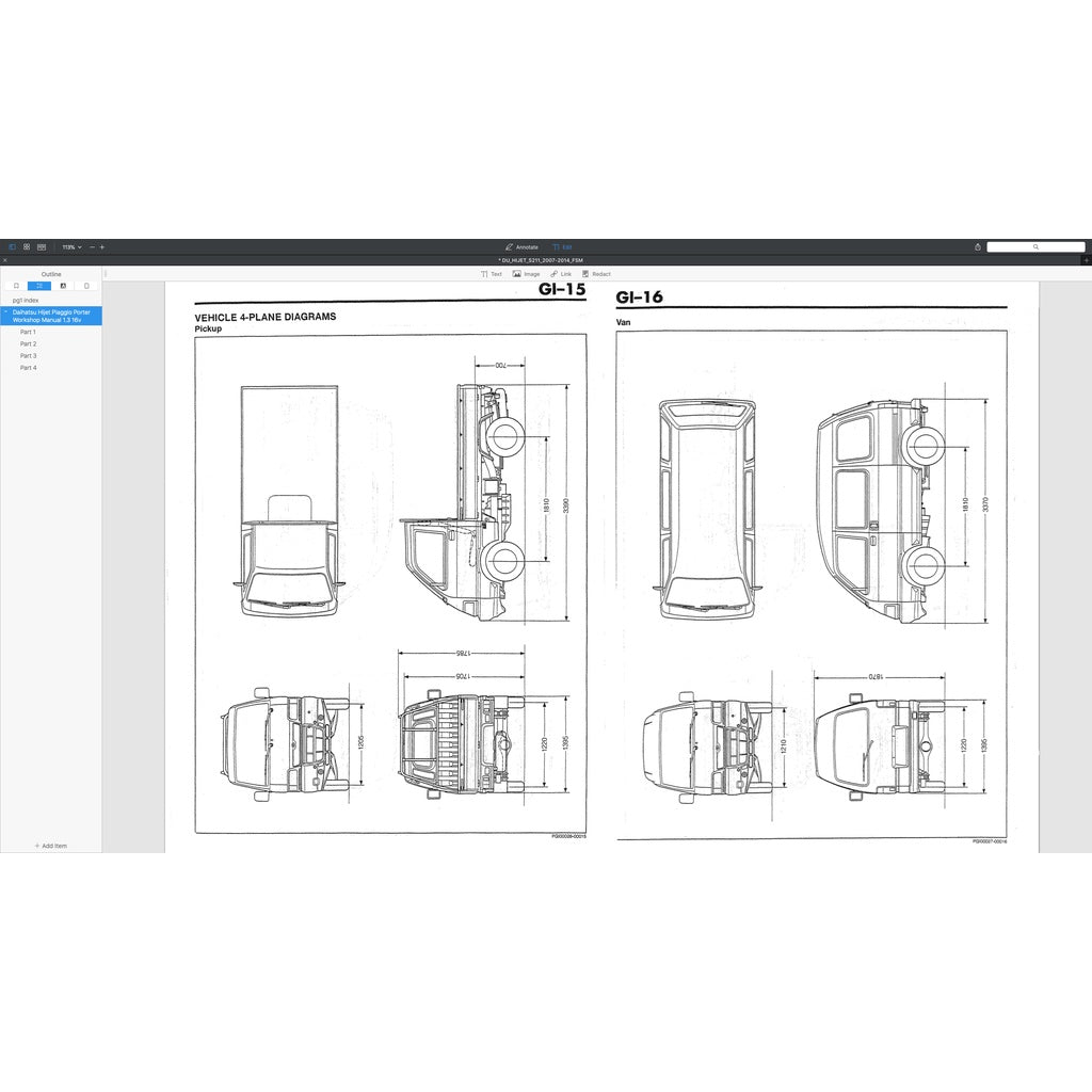 Daihatsu HIJET PORTER S89/S91 1.3L 1989-2009 Full Manual Set – Repair & Maintenance Manual - page 4
