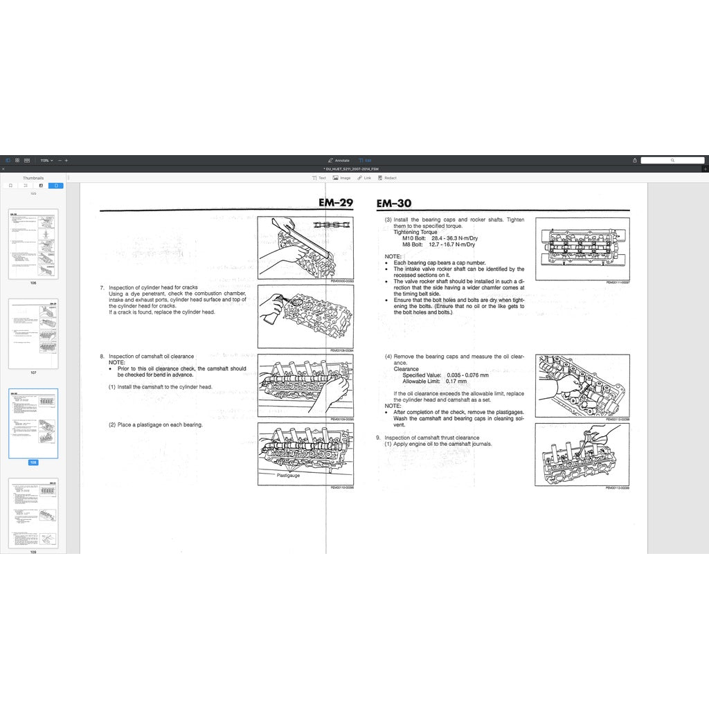 Daihatsu HIJET PORTER S89/S91 1.3L 1989-2009 Full Manual Set – Repair & Maintenance Manual - page 5