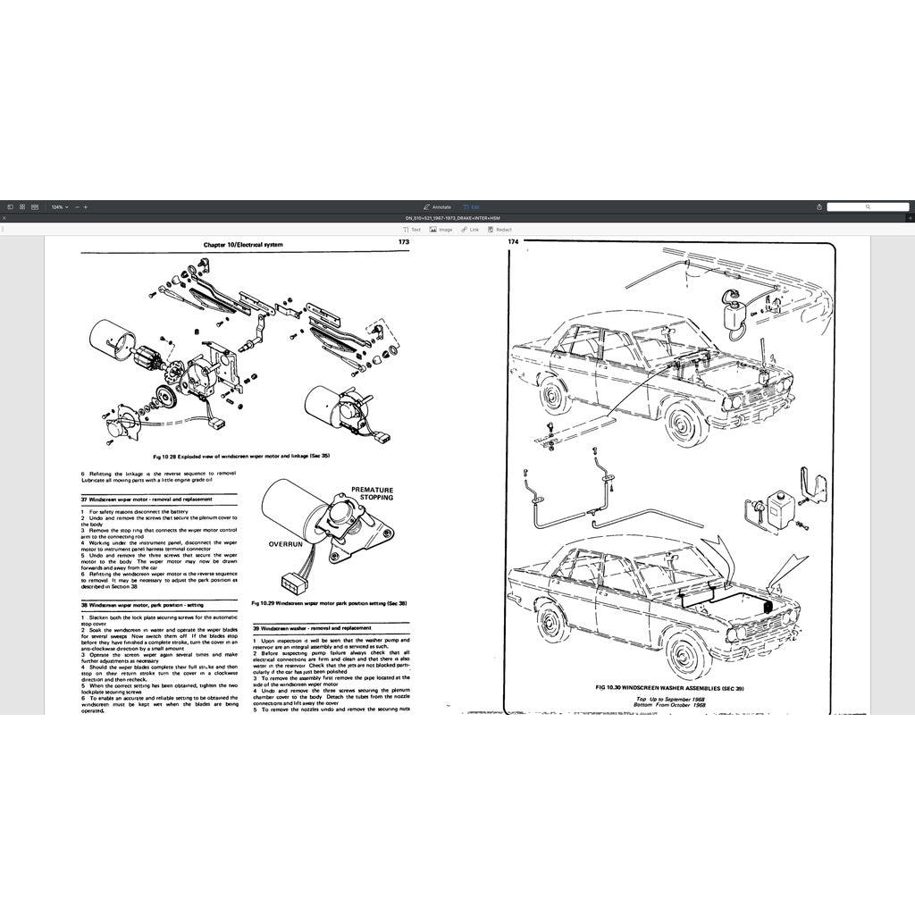 Datsun BLUEBIRD/PICKUP 510/521 1967-1973 Full Manual Set – Repair & Maintenance Manual - page 3