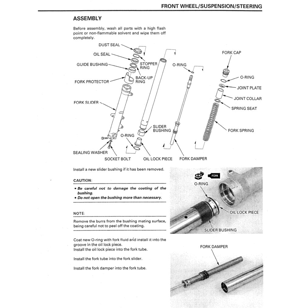 Honda CBR600F4 1999-2000 Full Manual Set – Repair & Maintenance Manual and Spare Parts Catalog and User Handbook - page 6