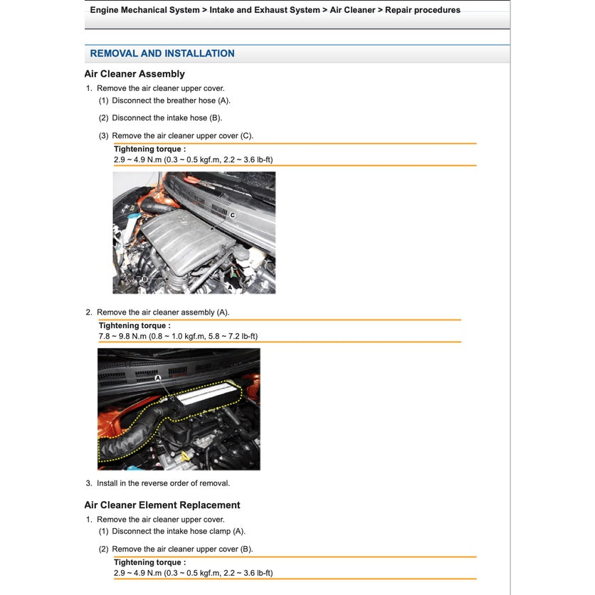 Hyundai i10 IA 2013-2022 Full Manual Set – Repair & Maintenance Manual - page 3