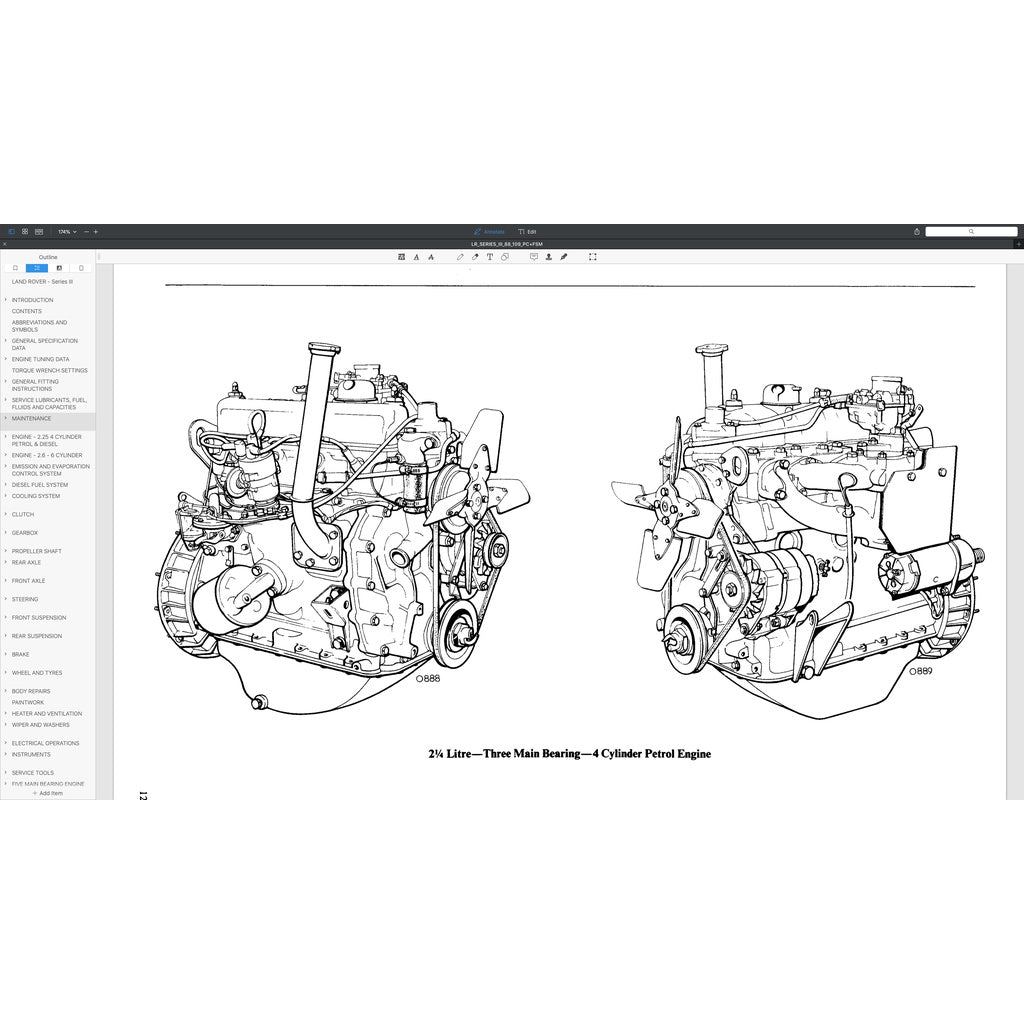 Land Rover Series III 88/109 1971-1985 Full Manual Set – Repair & Maintenance Manual and Spare Parts Catalog - page 9